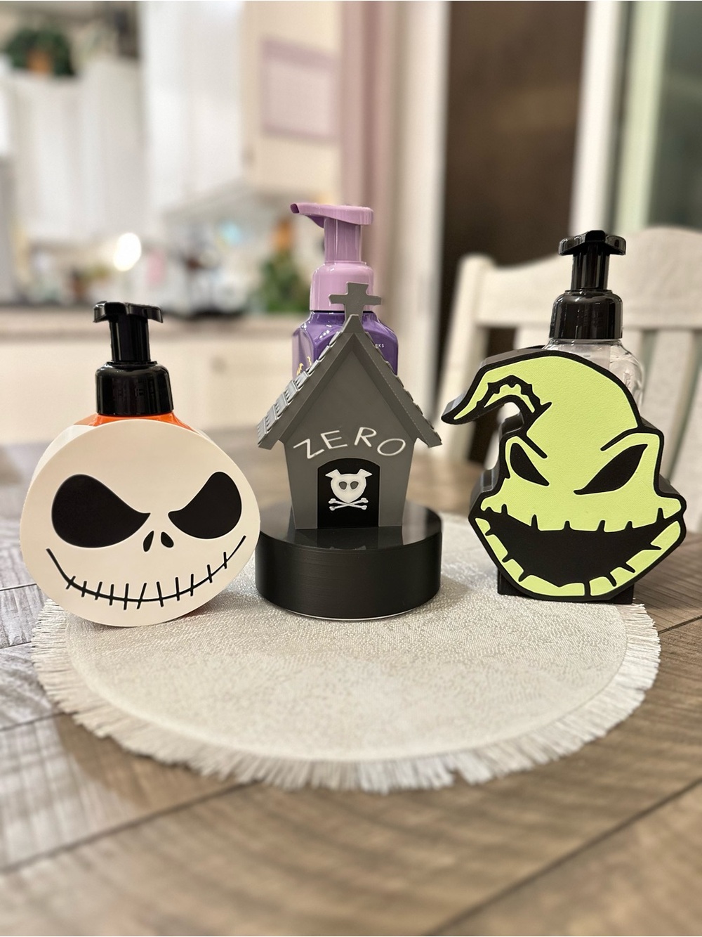 Nightmare Before Christmas Soap Holder Set for Bath & Body Works Bottles